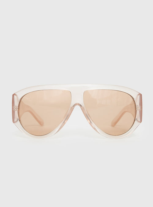 Porschia Sunglasses Clear / Amber